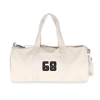 68 - Recycelte Canvas-Sporttasche von Stanley/Stella - Naturweiß - Vorne