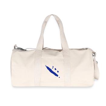 NEW CALEDONIA - Sac de sport en toile recyclée Stanley/Stella - blanc naturel - Devant
