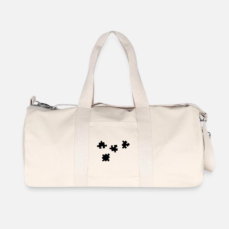 puzzelteile - Recycelte Canvas-Sporttasche von Stanley/Stella - Naturweiß