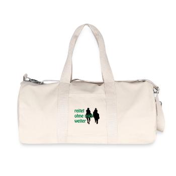 Reitet ohne mich weiter - Recycelte Canvas-Sporttasche von Stanley/Stella - Naturweiß - Vorne