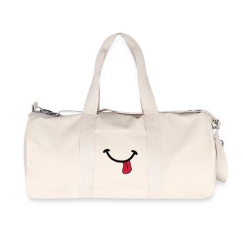 SMILEY - Sac de sport en toile recyclée Stanley/Stella - blanc naturel - Devant