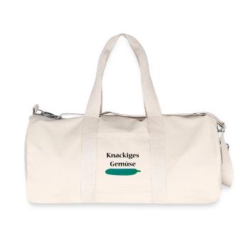Gurke - Recycelte Canvas-Sporttasche von Stanley/Stella - Naturweiß - Vorne