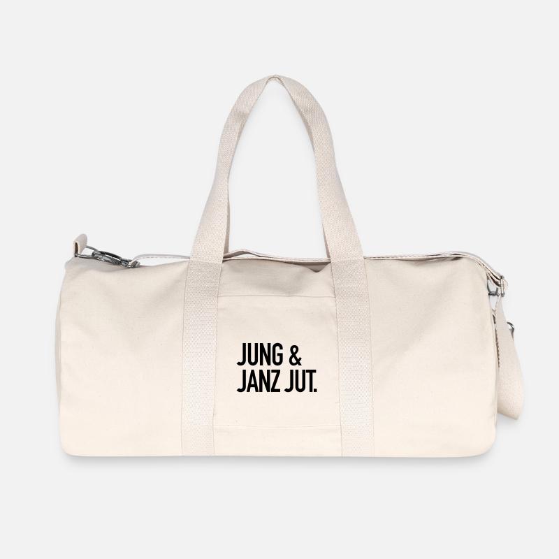 Jung & janz jut. - Recycelte Canvas-Sporttasche von Stanley/Stella - Naturweiß