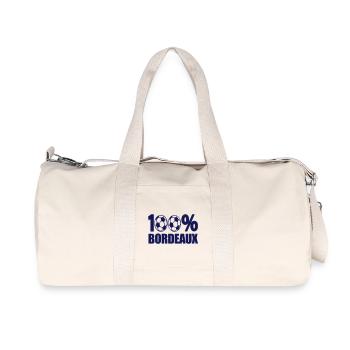 100% Bordeaux football 33 - Sac de sport en toile recyclée Stanley/Stella - blanc naturel - Devant