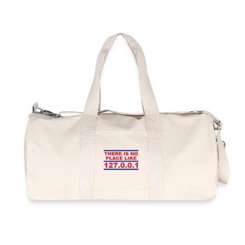 There is no place like 127.0.0.1 - Recycled Canvas Sports Bag by Stanley/Stella - natural - Front