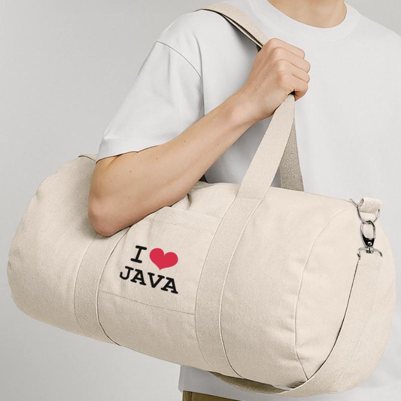I Love Java Sac de sport en toile recyclée Stanley/Stella
