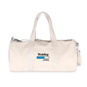 Wedding ...loading - Recycled Canvas Sports Bag by Stanley/Stella - natural - Front