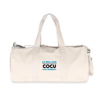Cocu / Cocue / Adultère / Fidèle / Mariage / Sexe - Sac de sport en toile recyclée Stanley/Stella - blanc naturel - Devant
