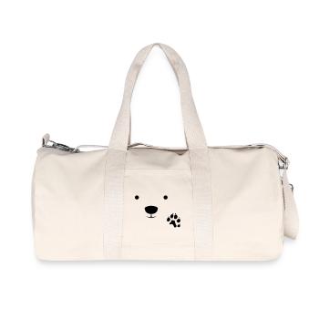 Polar Bear - Recycled Canvas Sports Bag by Stanley/Stella - natural - Front