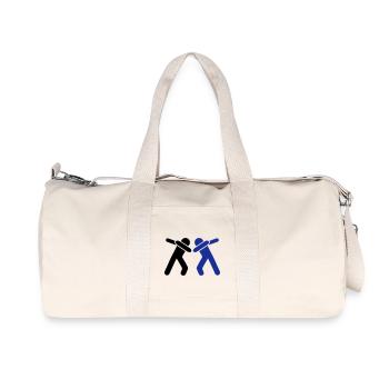 dabbing team man - Recycelte Canvas-Sporttasche von Stanley/Stella - Naturweiß - Vorne