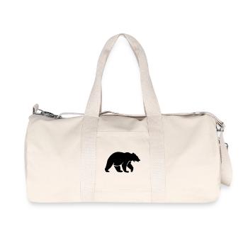 baer_01 - Sac de sport en toile recyclée Stanley/Stella - blanc naturel - Devant