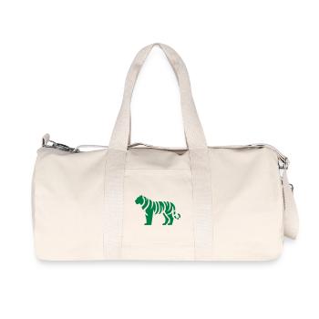 Tiger Silhouette - Recycled Canvas Sports Bag by Stanley/Stella - natural - Front