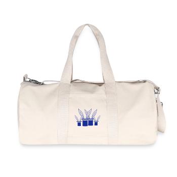 4 Bunnies Family Top Hat Magic Trick 4 Kids - Recycled Canvas Sports Bag by Stanley/Stella - natural - Front