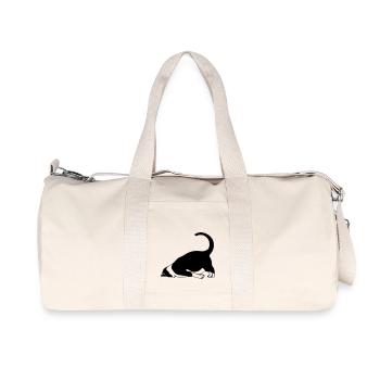 Schlafende Katze - Recycelte Canvas-Sporttasche von Stanley/Stella - Naturweiß - Vorne