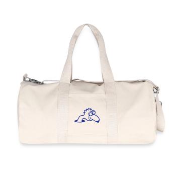 Bird Bottom Hole Funny Goofy Silly Confused Fun - Recycled Canvas Sports Bag by Stanley/Stella - natural - Front
