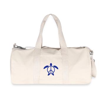 Tortue d’eau Paix Victoire Paix Amour Mignon - Sac de sport en toile recyclée Stanley/Stella - blanc naturel - Devant