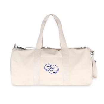 2 Chenilles Couple Amoureux Chers Amis - Sac de sport en toile recyclée Stanley/Stella - blanc naturel - Devant