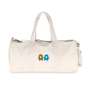 Monsters in love - Recycled Canvas Sports Bag by Stanley/Stella - natural - Front