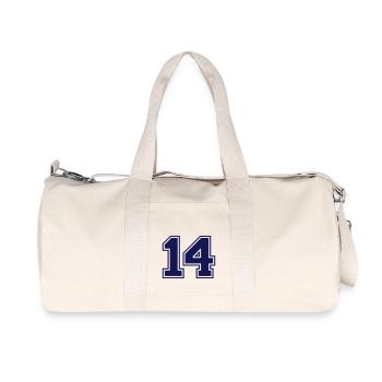 14 - Sac de sport en toile recyclée Stanley/Stella - blanc naturel - Devant