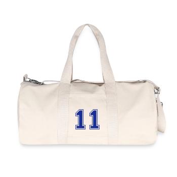 nombre - 11 - Sac de sport en toile recyclée Stanley/Stella - blanc naturel - Devant