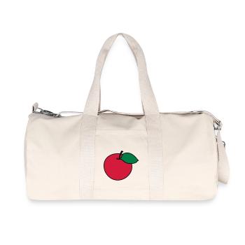 Apple - Recycled Canvas Sports Bag by Stanley/Stella - natural - Front
