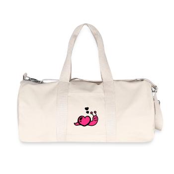 Ver du cœur - Sac de sport en toile recyclée Stanley/Stella - blanc naturel - Devant