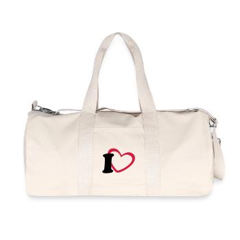 J'adore - Sac de sport en toile recyclée Stanley/Stella - blanc naturel - Devant