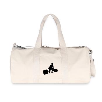 Kreuzheben start - Recycelte Canvas-Sporttasche von Stanley/Stella - Naturweiß - Vorne