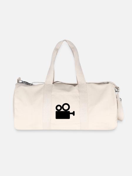 Kamera Kino - Recycelte Canvas-Sporttasche von Stanley/Stella - Naturweiß