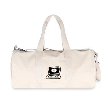 ordinateur portable - ligne - Sac de sport en toile recyclée Stanley/Stella - blanc naturel - Devant