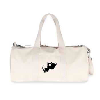 woof! - Recycled Canvas Sports Bag by Stanley/Stella - natural - Front