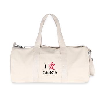 I love manga - Recycled Canvas Sports Bag by Stanley/Stella - natural - Front