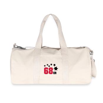 68er - Recycelte Canvas-Sporttasche von Stanley/Stella - Naturweiß - Vorne