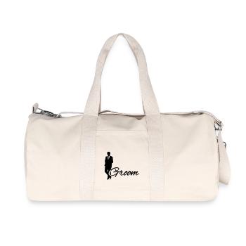 Groom - Recycelte Canvas-Sporttasche von Stanley/Stella - Naturweiß - Vorne