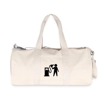 Suicide (petrol) - Recycled Canvas Sports Bag by Stanley/Stella - natural - Front