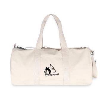 The joys of sailing (b, 1c) - Recycled Canvas Sports Bag by Stanley/Stella - natural - Front