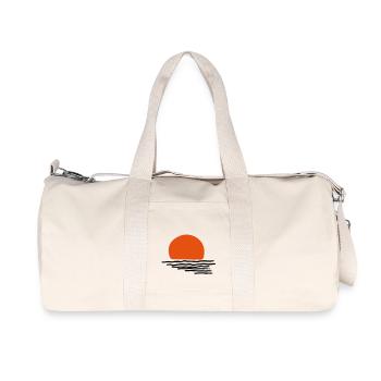 Coucher du soleil - Sac de sport en toile recyclée Stanley/Stella - blanc naturel - Devant