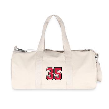 35 sports jersey football number - Recycled Canvas Sports Bag by Stanley/Stella - natural - Front