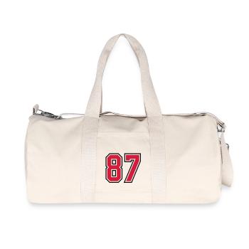 87 sports jersey football number - Recycled Canvas Sports Bag by Stanley/Stella - natural - Front