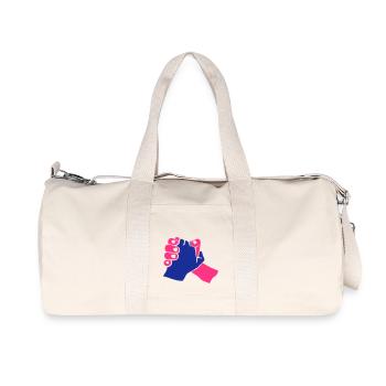 hand grip hand 1206 - Recycled Canvas Sports Bag by Stanley/Stella - natural - Front