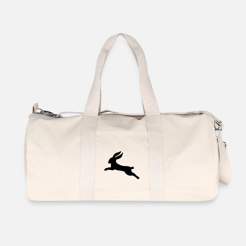 Hase - Recycelte Canvas-Sporttasche von Stanley/Stella - Naturweiß