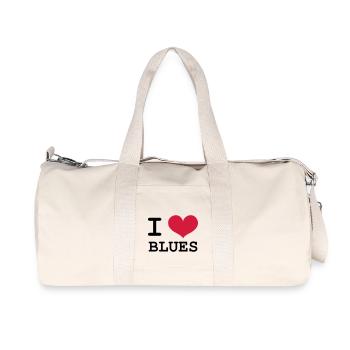 I Love Blues - Recycled Canvas Sports Bag by Stanley/Stella - natural - Front