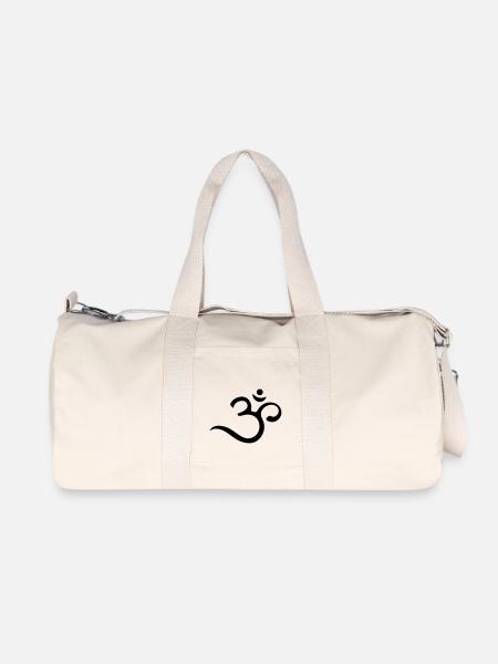 Om Mantra, Symbol, Buddhismus, Yoga, Meditation - Recycelte Canvas-Sporttasche von Stanley/Stella - Naturweiß