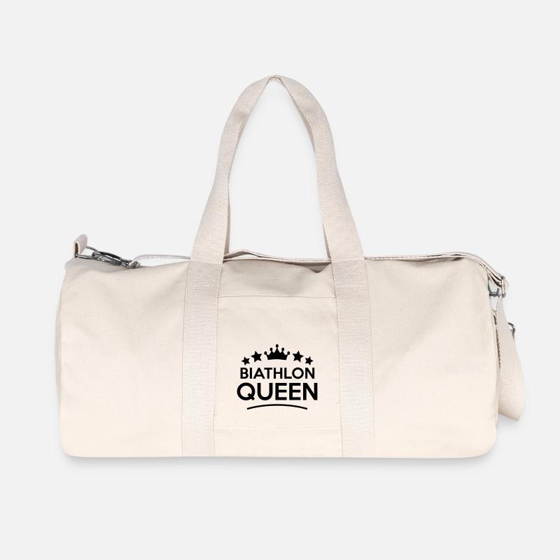 biathlon queen stars - Recycelte Canvas-Sporttasche von Stanley/Stella - Naturweiß