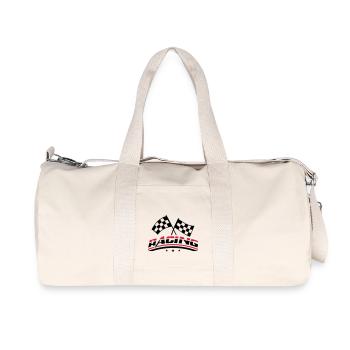 racing_di2 - Recycelte Canvas-Sporttasche von Stanley/Stella - Naturweiß - Vorne