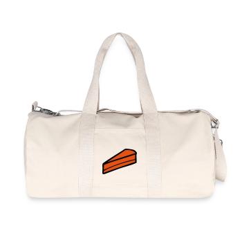 un dessin d'une part de gâteau - Sac de sport en toile recyclée Stanley/Stella - blanc naturel - Devant