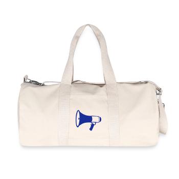 porte voix megaphone 2202 - Sac de sport en toile recyclée Stanley/Stella - blanc naturel - Devant
