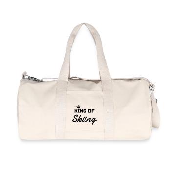 Skiing Skier Ski Skifahren Skifahrer - Recycled Canvas Sports Bag by Stanley/Stella - natural - Front