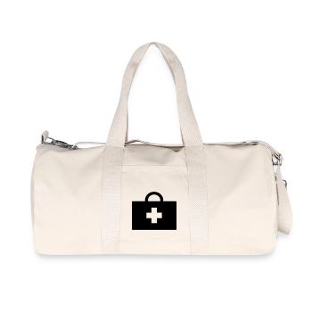 arzt_koffer_01 - Sac de sport en toile recyclée Stanley/Stella - blanc naturel - Devant