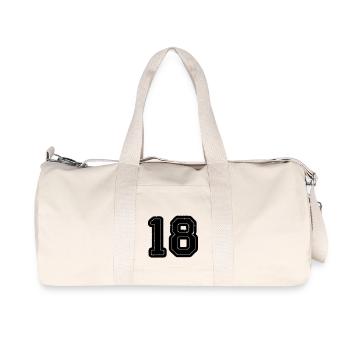 18 - Recycelte Canvas-Sporttasche von Stanley/Stella - Naturweiß - Vorne